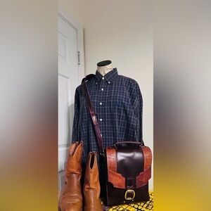 *SALE*Brown and Tan Leather Men’s Vintage Satchel